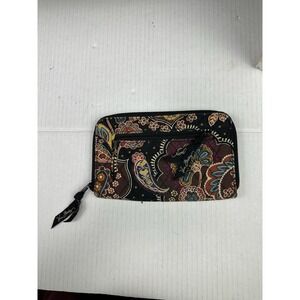 VERA BRADLEY Zip Around Wallet Wristlet - Kensington Brown -